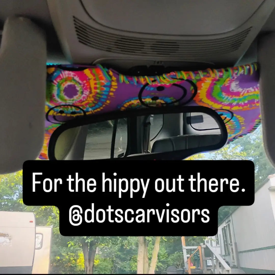 Tie-Dyed Car Visor